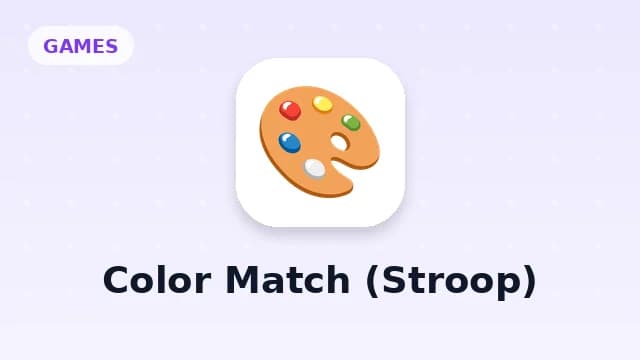 Color Match (Stroop)