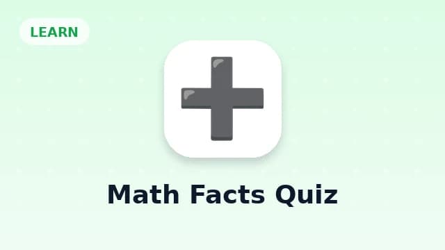 Math Facts Quiz