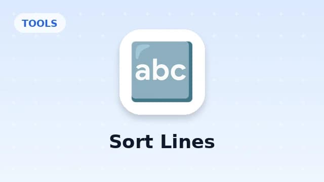 Sort Lines