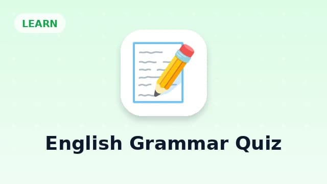 English Grammar Quiz
