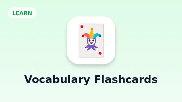 Vocabulary Flashcards