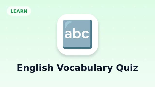 English Vocabulary Quiz
